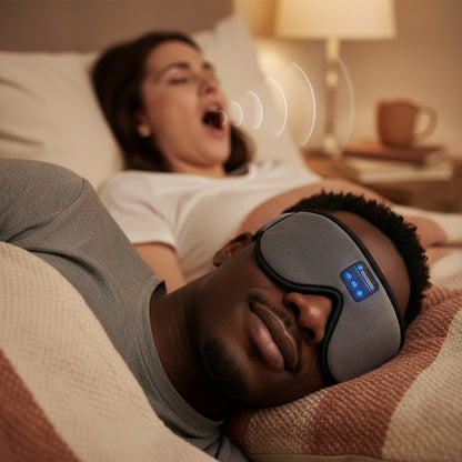 SnoozeTunes 3D Sleep Mask with HD Bluetooth Speakers
