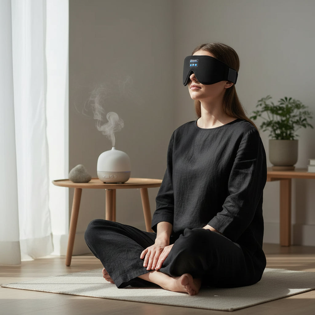 SnoozeTunes 3D Sleep Mask with HD Bluetooth Speakers