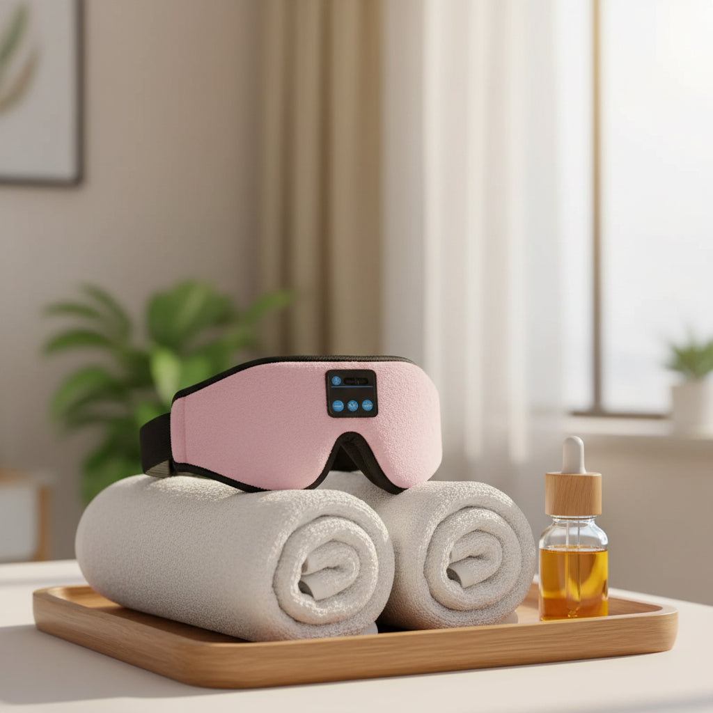 SnoozeTunes 3D Sleep Mask with HD Bluetooth Speakers