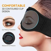 SnoozeTunes 3D Sleep Mask with Bluetooth HD Speakers